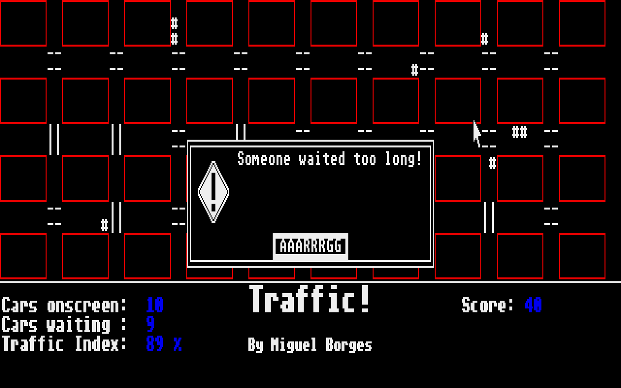Traffic! atari screenshot